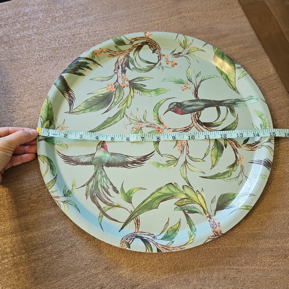 Sparrow bird large decorative plate platter - Picture 3 of 5